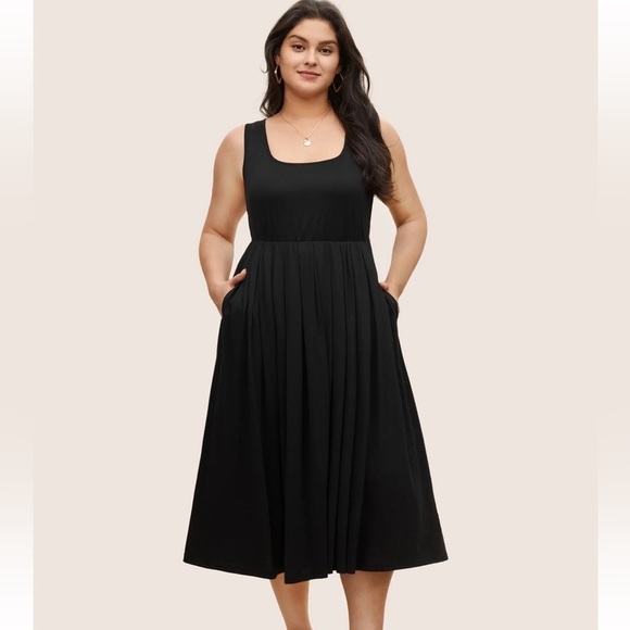 BloomChic Dresses & Skirts - BloomChic Plus Size 2XL Supersoft Essentials Solid Gathered Tank Dress us18-20